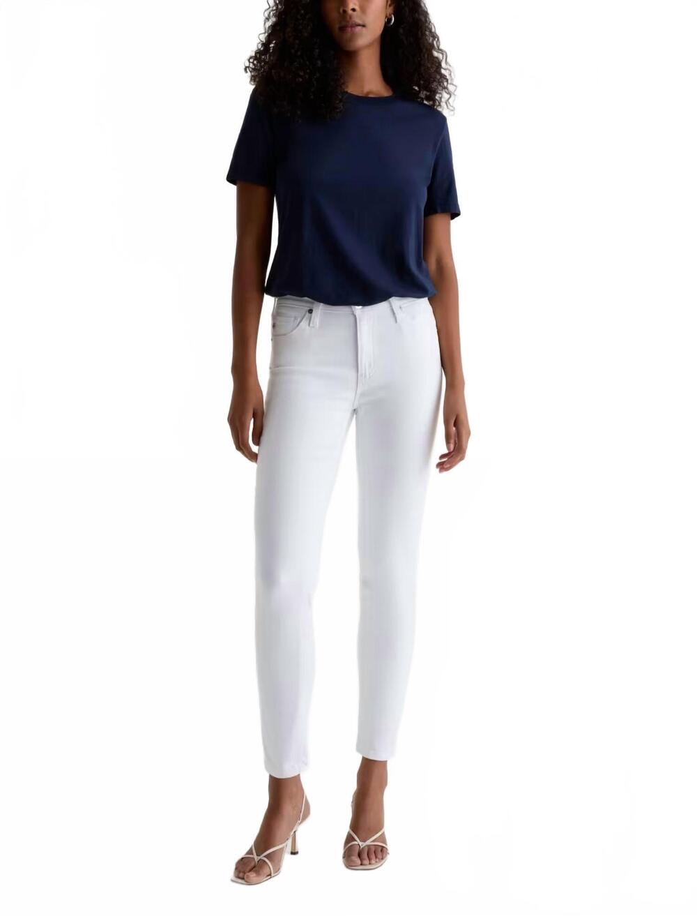 NEW AG JEANS prima ankle jeans in white
